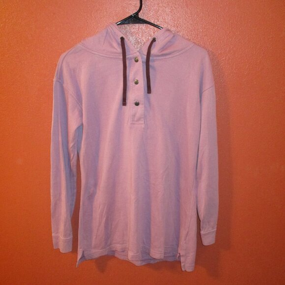 Patagonia Woman Small Purple Snap Button Warm Long Sleeve Hooded Shirt - Picture 5 of 8